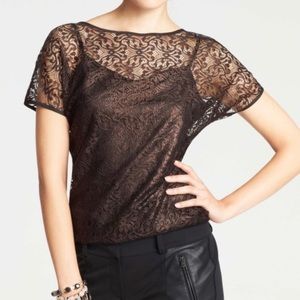 NWOT Ann Taylor Metallic Top